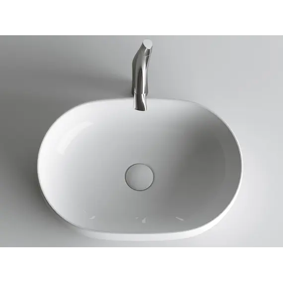 Умывальник чаша Ceramica Nova накладная овальная Element 600*415*135мм