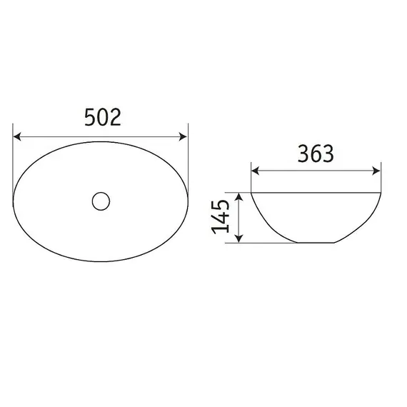 Раковина для ванной CeramaLux 78590MH