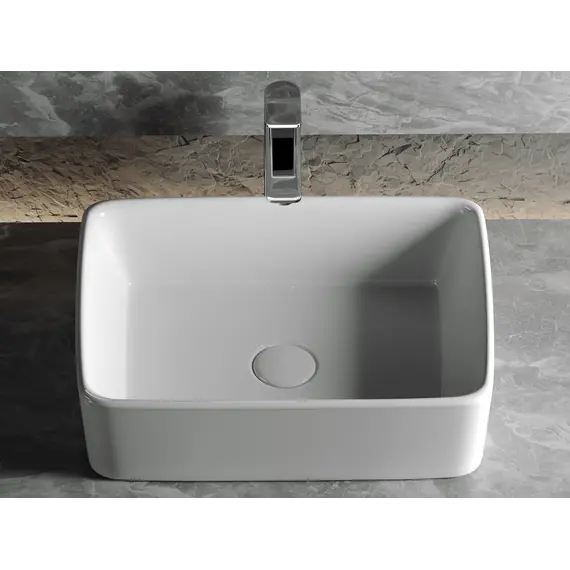 Умывальник чаша Ceramica Nova накладная прямоугольная Element 480*370*130мм
