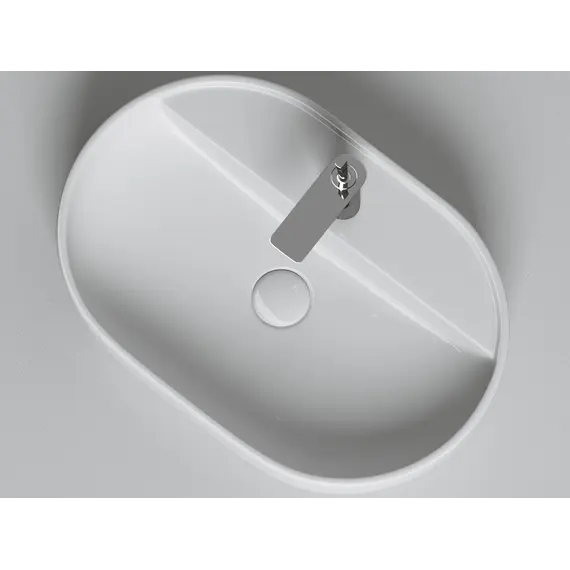 Умывальник Ceramica Nova накладной Element 600*400*125мм, с плоскостью под смеситель