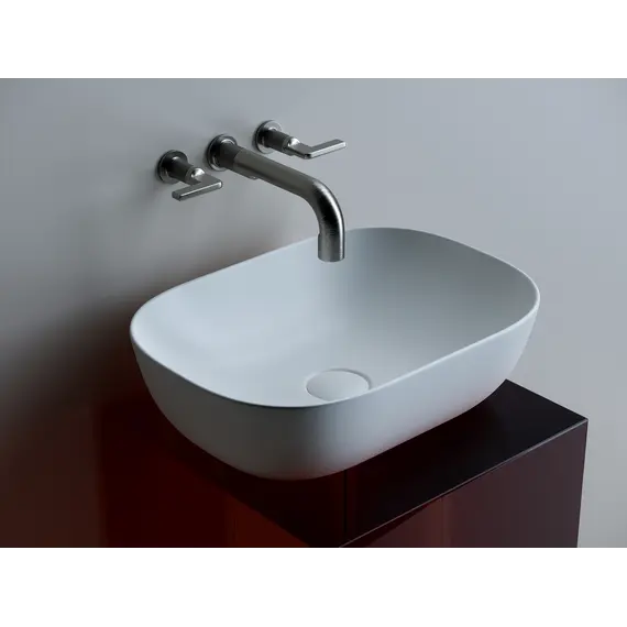 Умывальник чаша Ceramica Nova накладная (Белый Матовый) Element 455*325*135мм