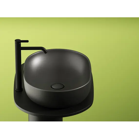 Умывальник чаша Ceramica Nova накладная овальная (цвет Темный Антрацит Матовый) Element 600*415*135мм