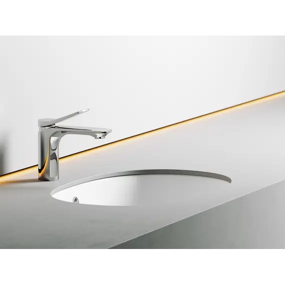 Умывальник Ceramica Nova овальный встраиваемый под столешницу Element 565*385*210мм, с крепежом и шаблоном для установки