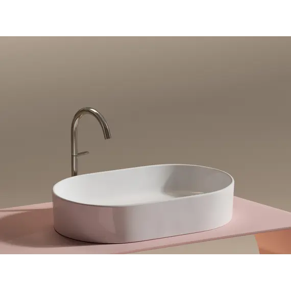 Умывальник чаша Ceramica Nova накладная овальная Element 608*385*122мм