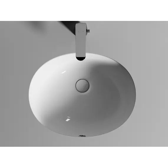 Умывальник Ceramica Nova овальный встраиваемый под столешницу Element 510*420*195мм, с крепежом и шаблоном для установки