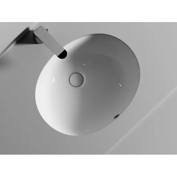 Умывальник Ceramica Nova овальный встраиваемый под столешницу Element 510*420*195мм, с крепежом и шаблоном для установки