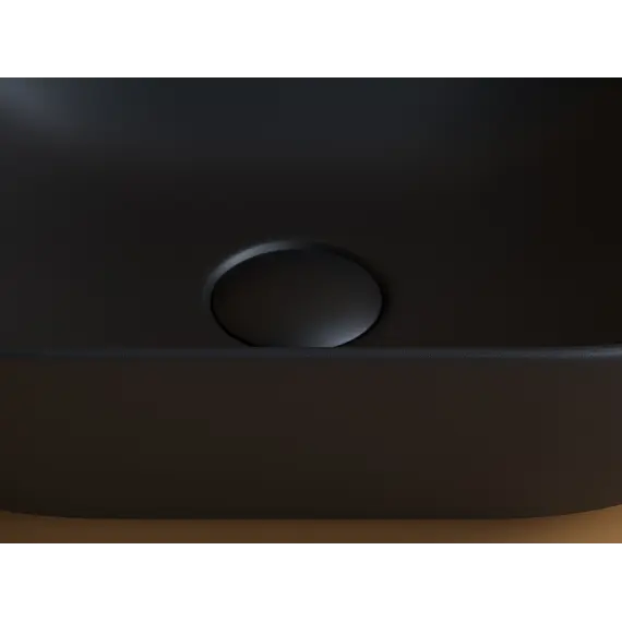 Умывальник чаша Ceramica Nova накладная прямоугольная (цвет Черный Матовый) Element 455*325*135мм