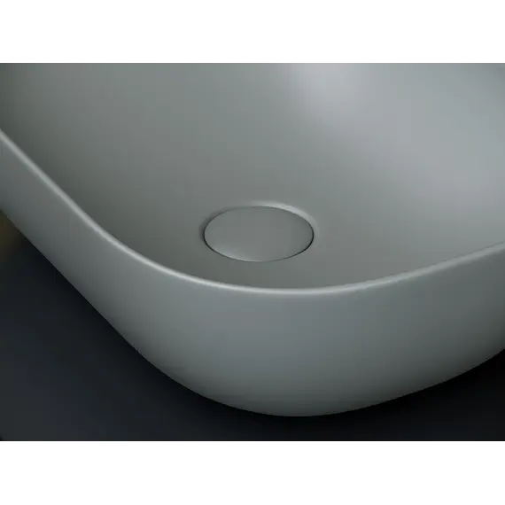 Умывальник чаша Ceramica Nova накладная прямоугольная (цвет Антрацит Матовый) Element 455*325*135мм