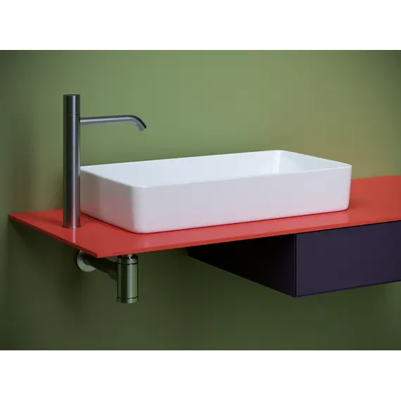 Ceramica Nova Раковина накладная со смещенным сливом, с возможностью установки на столешницу под стиральную машину, 620*340*110, цвет белый