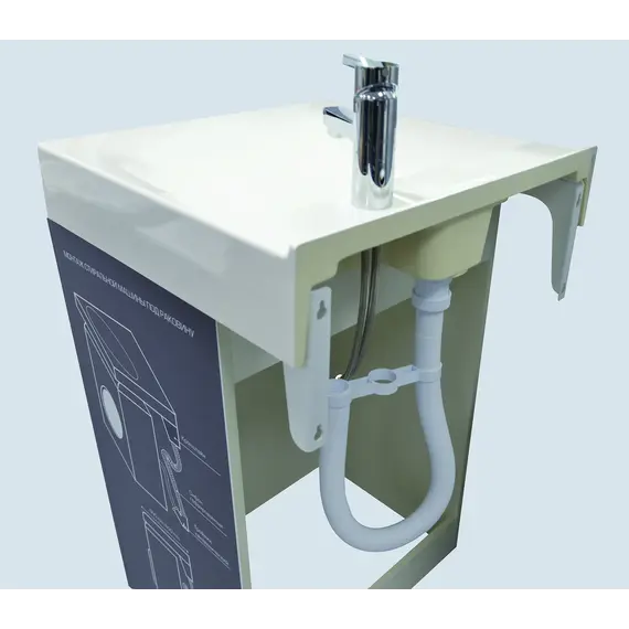 Раковина над стиральной машиной 1 Marka Laundry  60*60 см