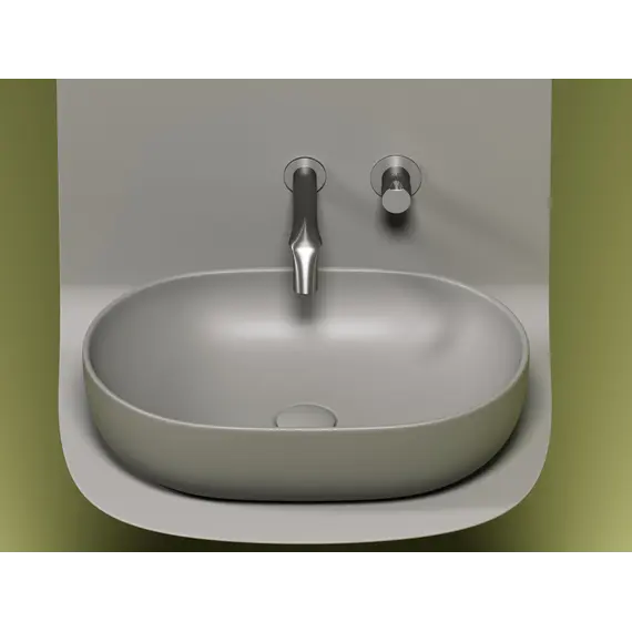 Умывальник чаша Ceramica Nova накладная овальная (цвет Антрацит Матовый) Element 600*415*135мм