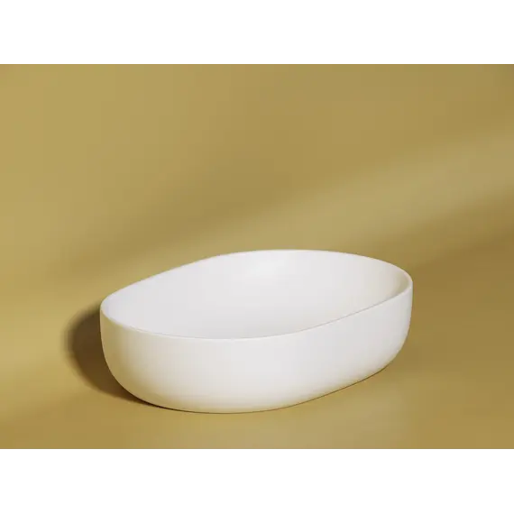 Умывальник чаша Ceramica Nova накладная овальная (цвет Белый Матовый) Element 600*415*135мм