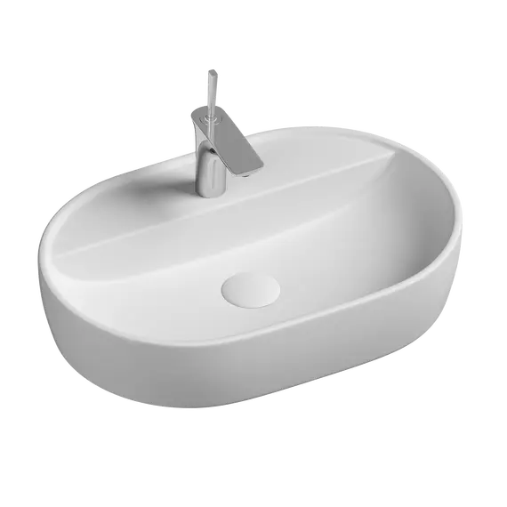 Умывальник Ceramica Nova накладной Element 600*400*125мм, с плоскостью под смеситель