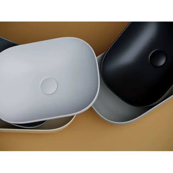 Умывальник чаша Ceramica Nova накладная (Белый Матовый) Element 455*325*135мм