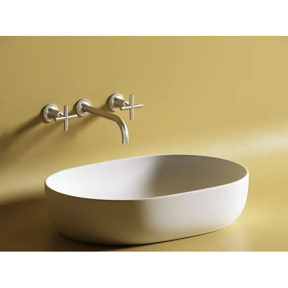 Умывальник чаша Ceramica Nova накладная овальная (цвет Белый Матовый) Element 600*415*135мм