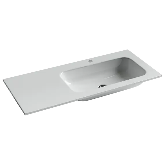 Раковина накладная Ceramica Nova Grace 1010*457*137 мм, чаша справа, с отверстием под смеситель