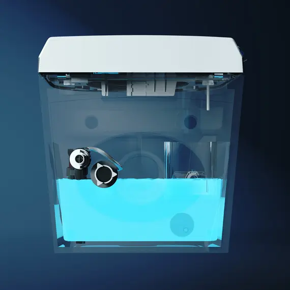 Электронный унитаз-биде ABBER Bequem AC1119S подвесной белый