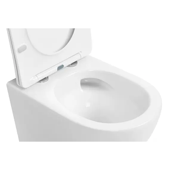 Унитаз ABBER Bequem AC1100T подвесной белый, безободковый, смыв торнадо