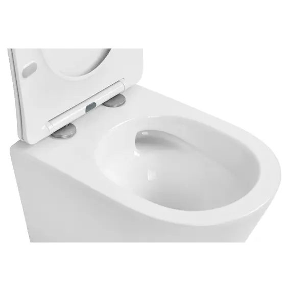 Унитаз ABBER Bequem AC1102T подвесной белый, безободковый, смыв торнадо