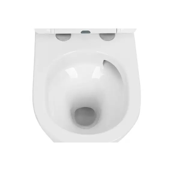 Унитаз ABBER Bequem AC1102T подвесной белый, безободковый, смыв торнадо