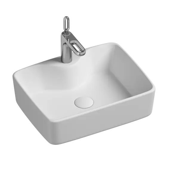 Умывальник чаша Ceramica Nova накладная прямоугольная Element 480*370*130мм