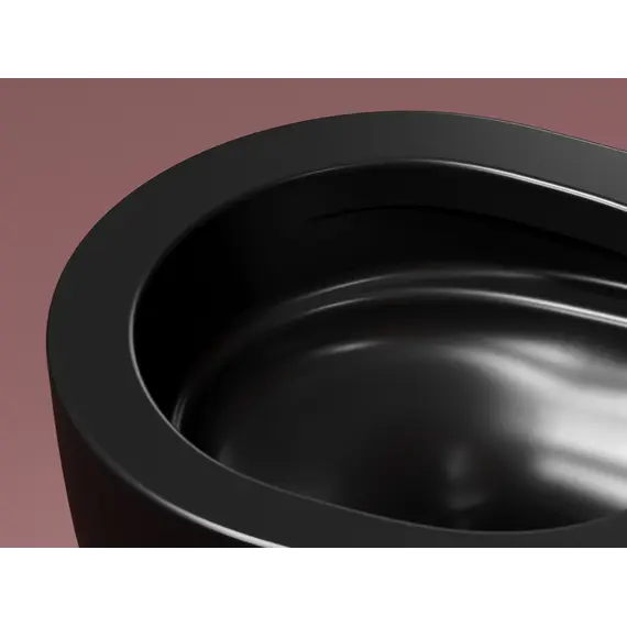 Подвесной унитаз Ceramica Nova  Modena  Rimless (цвет Черный Матовый)