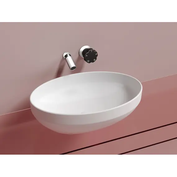 Умывальник чаша Ceramica Nova накладная овальная (цвет Белый Матовый) Element 502*363*145мм