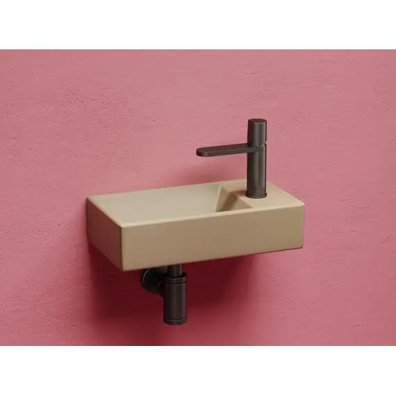 Умывальник подвесной Ceramica Nova L/R, капучино матовый Element 407*217*100