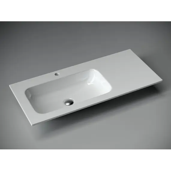 Раковина накладная Ceramica Nova Grace 1010*457*137мм, чаша слева, с отверстием под смеситель