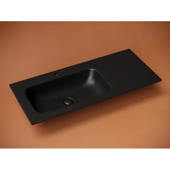 Раковина накладная Ceramica Nova Grace с отверстием под смеситель 1010*457*137мм, чаша слева