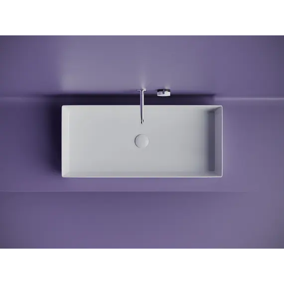 Раковина Ceramica Nova накладная прямоугольная 801*361*130, без перелива, цвет белый