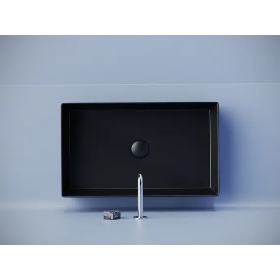 Раковина Ceramica Nova накладная прямоугольная 601*361*130, без перелива, цвет черный матовый, арт. CN6070MB