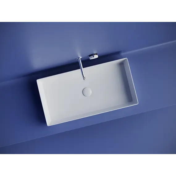 Раковина Ceramica Nova накладная прямоугольная 701*361*130, без перелива, цвет белый, арт.CN6071