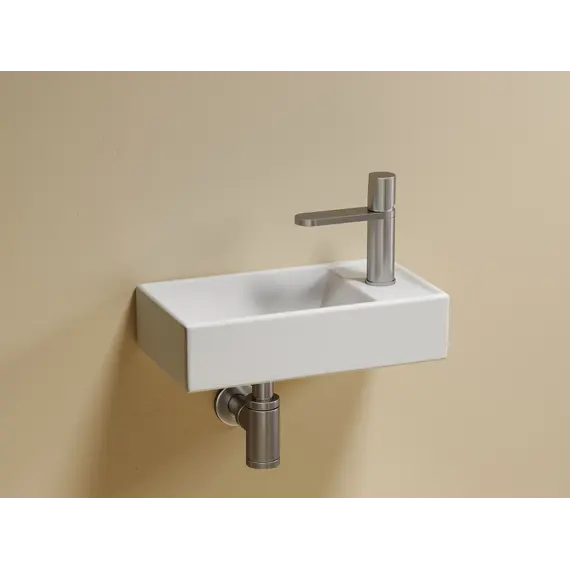 Умывальник подвесной Ceramica Nova L/R  ,белый матовый Element 407*217*100