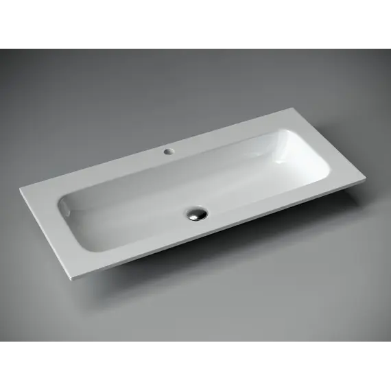 Раковина накладная Ceramica Nova Grace с отверстием под смеситель,  1010*457*137 мм