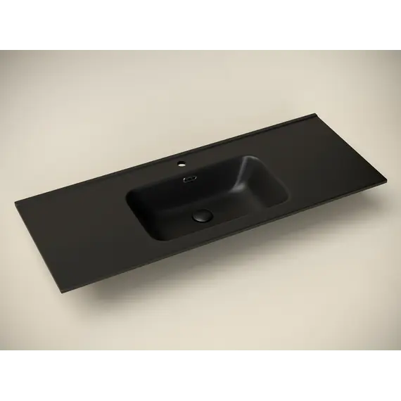 Умывальник Ceramica Nova накладной прямоугольный (цвет Черный Матовый) Element 1210*465*180мм