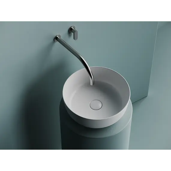 Раковина Ceramica Nova накладная круглая 356*356*135, без перелива, цвет белый матовый