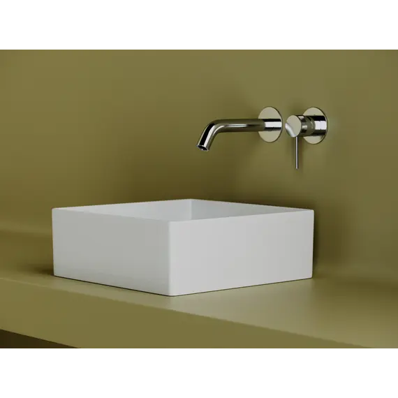 Раковина Ceramica Nova накладная квадратная 361*361*130, без перелива, цвет белый, арт.СN6068