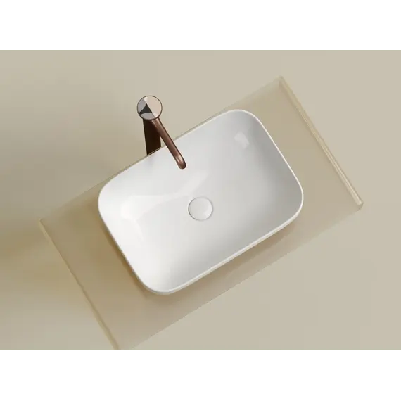 Умывальник чаша Ceramica Nova накладная прямоугольная Element 500*359*145мм