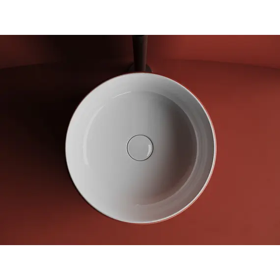 Раковина Ceramica Nova накладная круглая 356*356*135, без перелива, цвет белый