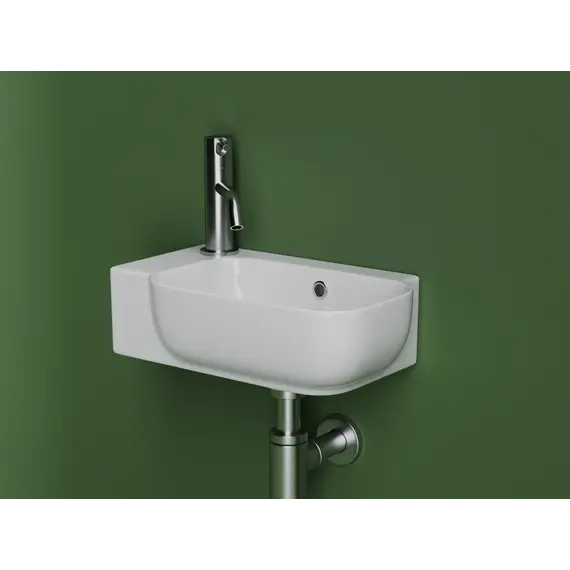 Рукомойник Ceramica Nova подвесной L/R  403*249*140, с отверстием под смеситель , с системой перелива