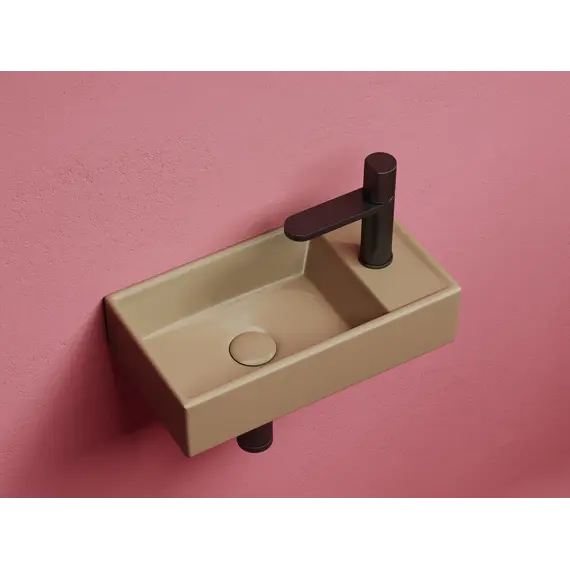 Умывальник подвесной Ceramica Nova L/R, капучино матовый Element 407*217*100