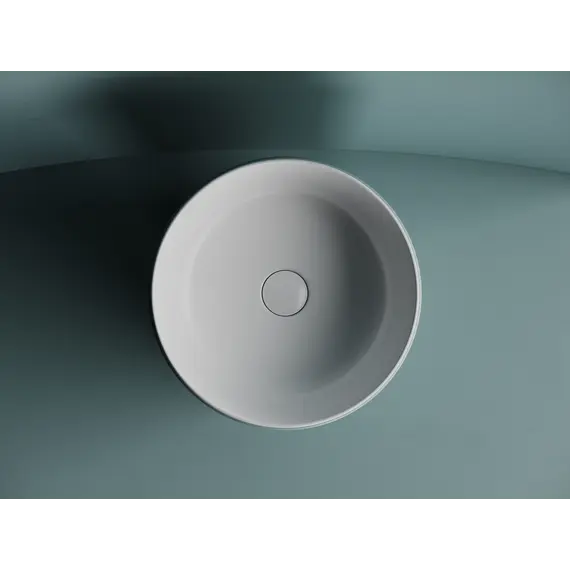 Раковина Ceramica Nova накладная круглая 356*356*135, без перелива, цвет белый матовый