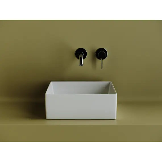 Раковина Ceramica Nova накладная квадратная 361*361*130, без перелива, цвет белый, арт.СN6068