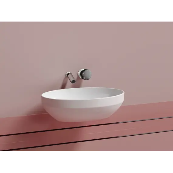 Умывальник чаша Ceramica Nova накладная овальная (цвет Белый Матовый) Element 502*363*145мм
