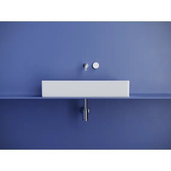 Раковина Ceramica Nova накладная прямоугольная 701*361*130, без перелива, цвет белый, арт.CN6071