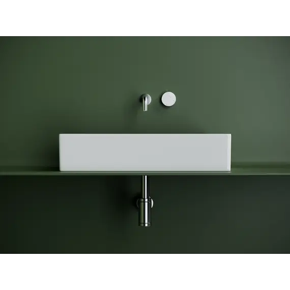 Раковина Ceramica Nova накладная прямоугольная 601*361*130, без перелива, цвет белый, арт. CN6070