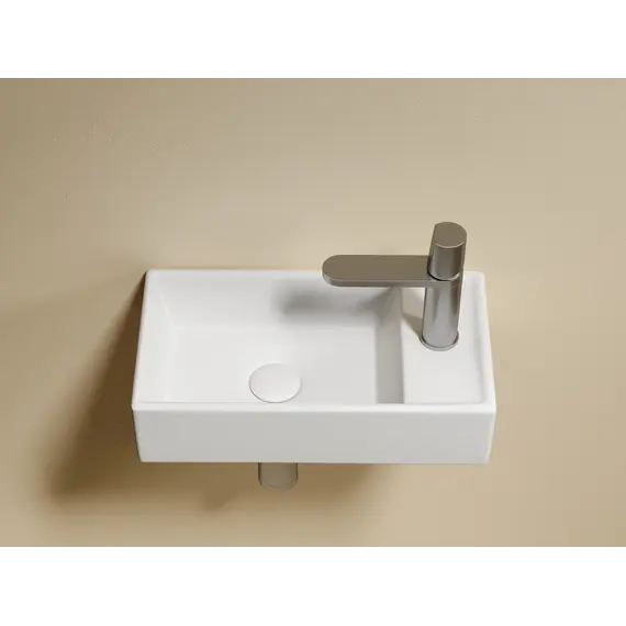 Умывальник подвесной Ceramica Nova L/R  ,белый матовый Element 407*217*100