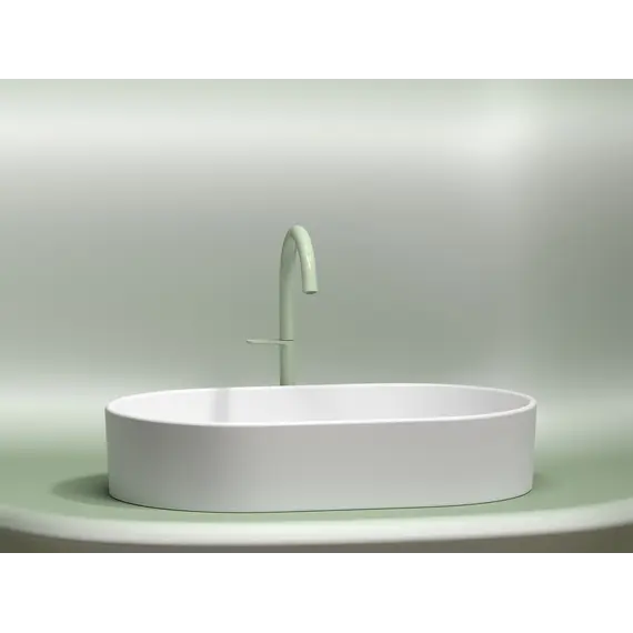 Умывальник чаша Ceramica Nova накладная овальная (цвет Белый Матовый) Element 608*385*122мм