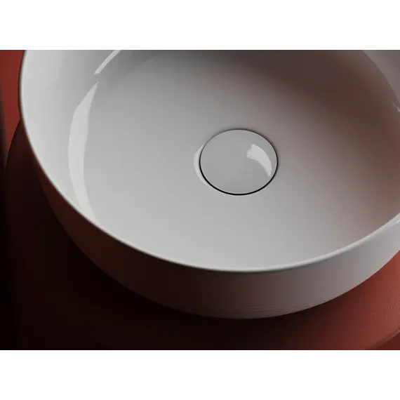 Раковина Ceramica Nova накладная круглая 356*356*135, без перелива, цвет белый